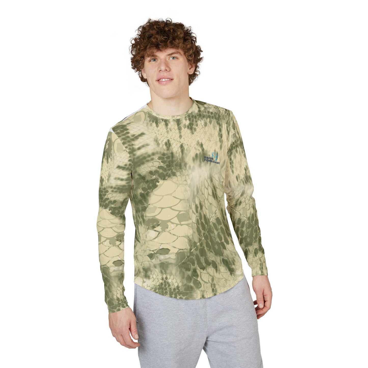 Bass Camo Collection | Green | Men's UV Protection Long Sleeve Shirt