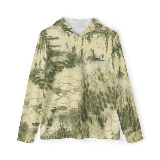 Green fishing hoodie - front