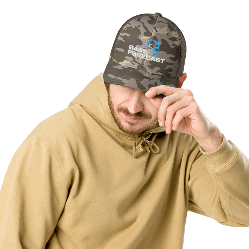 Men's Camo Bass Fishing Trucker Hat | Stylish & Functional